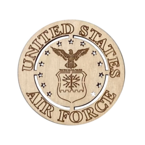 air force wooden magnet