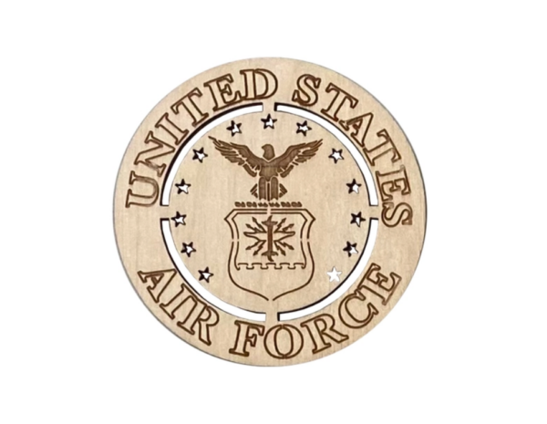 air force wooden magnet