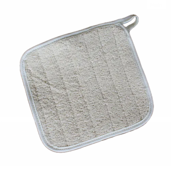 country cottons square pot holder (natural, 8")