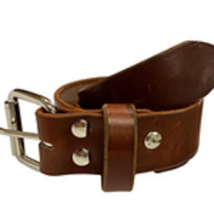 wasted leather adult brown leather belt