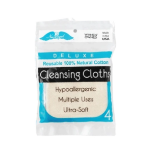 100% natural cotton cleansing cloths