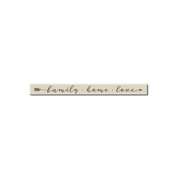 family home love wooden sign