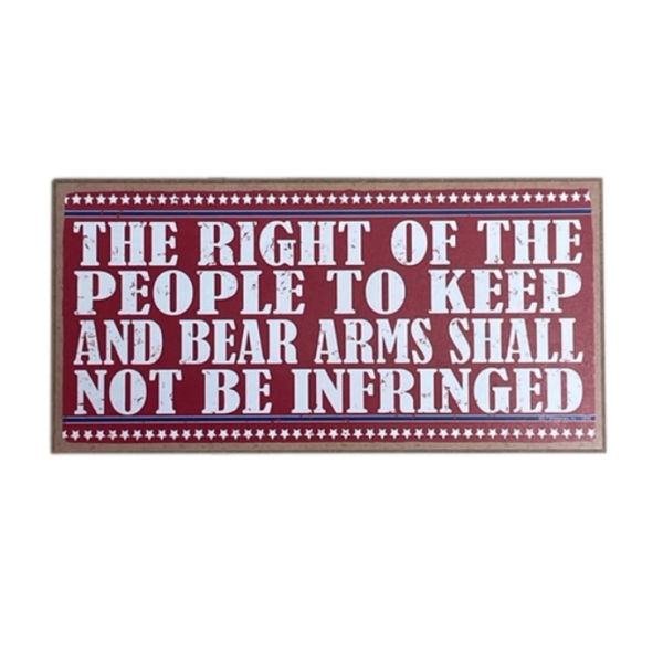 the right of the people wooden sign