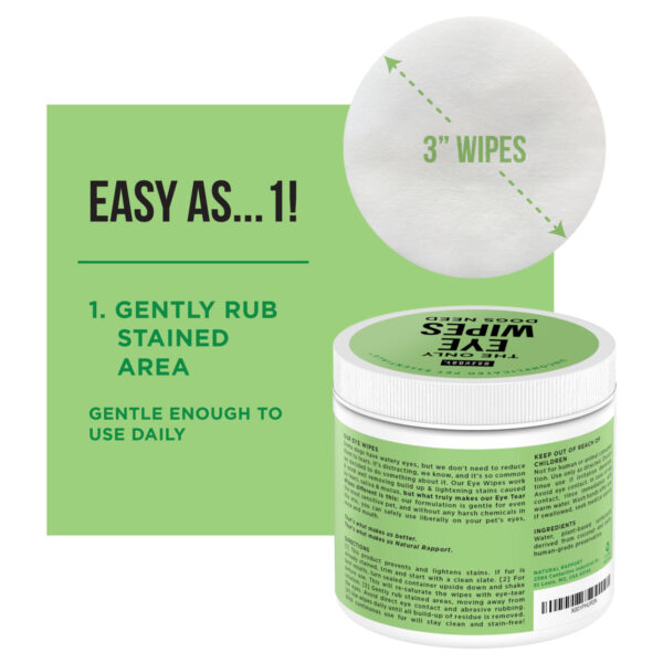 natural rapport pet eye wipes